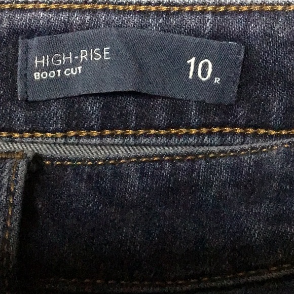 sac733 🧵J.Jill High Rise Boot Cut Size 10 w/ 30" Inseam Jeans - Picture 6 of 8